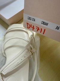 DEFECT | Reyanne Rope Strap Slingback Block Heels in Cream White in Size 36 DEFECT | Reyanne Rope Strap Slingback Block Heels in Cream White in Size 36