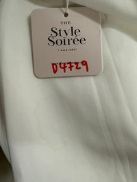 DEFECT | Celeste Co-ord Slit Midi Skirt in White in XS