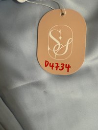 DEFECT | Chelsea Co-ord Satin Skirt in Light Blue ( Regular Length ) in XXS