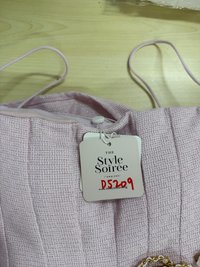 DEFECT | Teania Tweed Romper Dress in Lilac Pink in S DEFECT | Teania Tweed Romper Dress in Lilac Pink in S