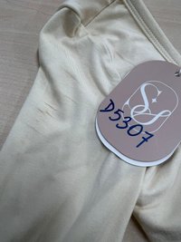 DEFECT | Leria Low Back Sleeve Top in Pale Yellow in XXS