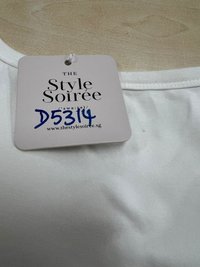 DEFECT | Leria Low Back Sleeve Top in White in XL