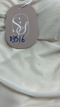 DEFECT | Merlene Mesh Dress in Cream Yellow in XL