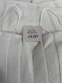 DEFECT | Teania Tweed Romper Dress in Cream White in XS