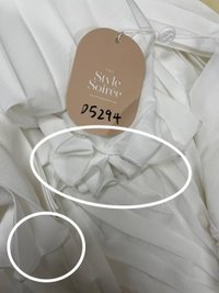 DEFECT | Paitlyn Pleated Jumpsuit in White in M