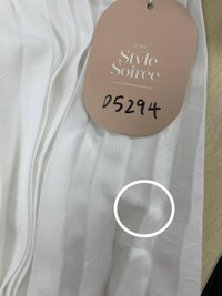 DEFECT | Paitlyn Pleated Jumpsuit in White in M