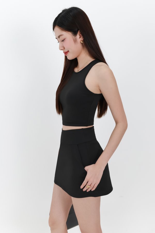 Seadra Sporty Co-ord Top in Black