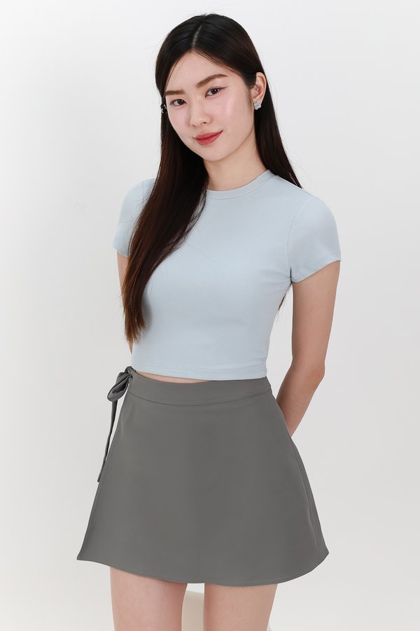 Brena Baby Tee in Light Ice Blue