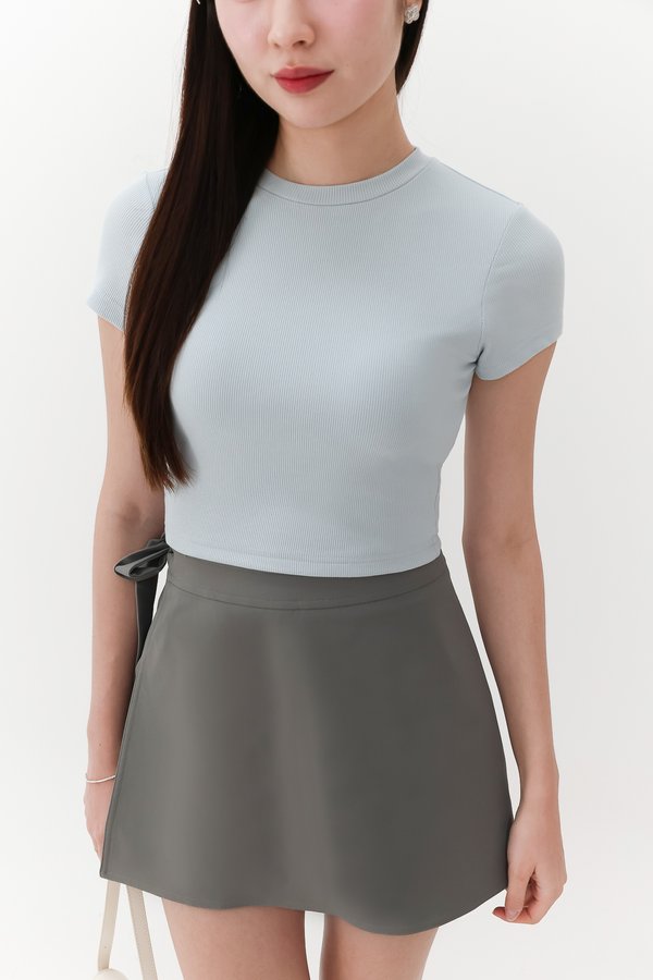 Brena Baby Tee in Light Ice Blue