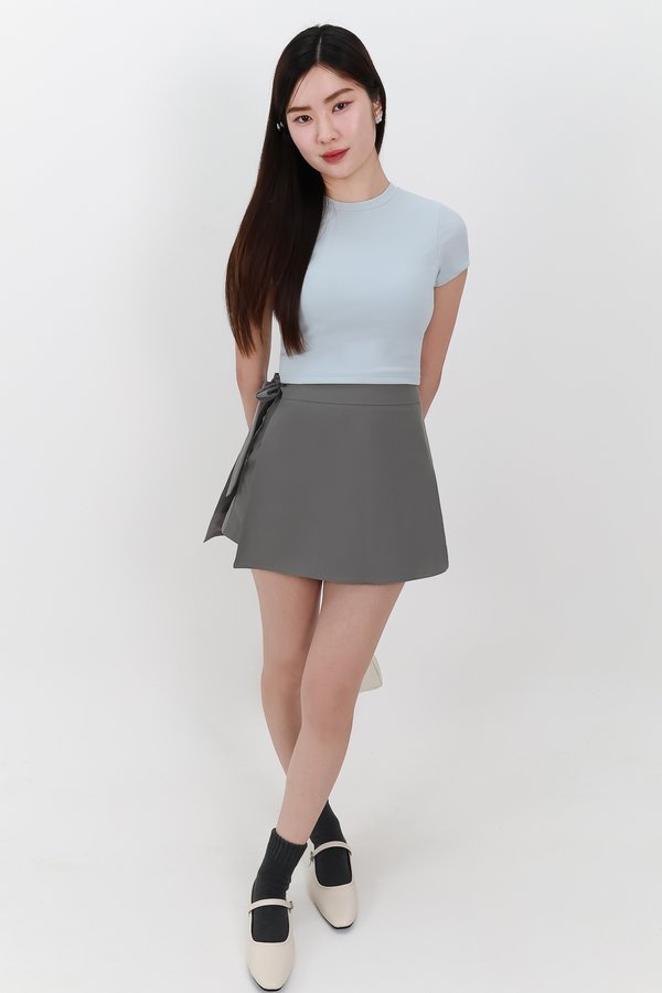Marcelle Multi Way Shorts Skorts in Grey