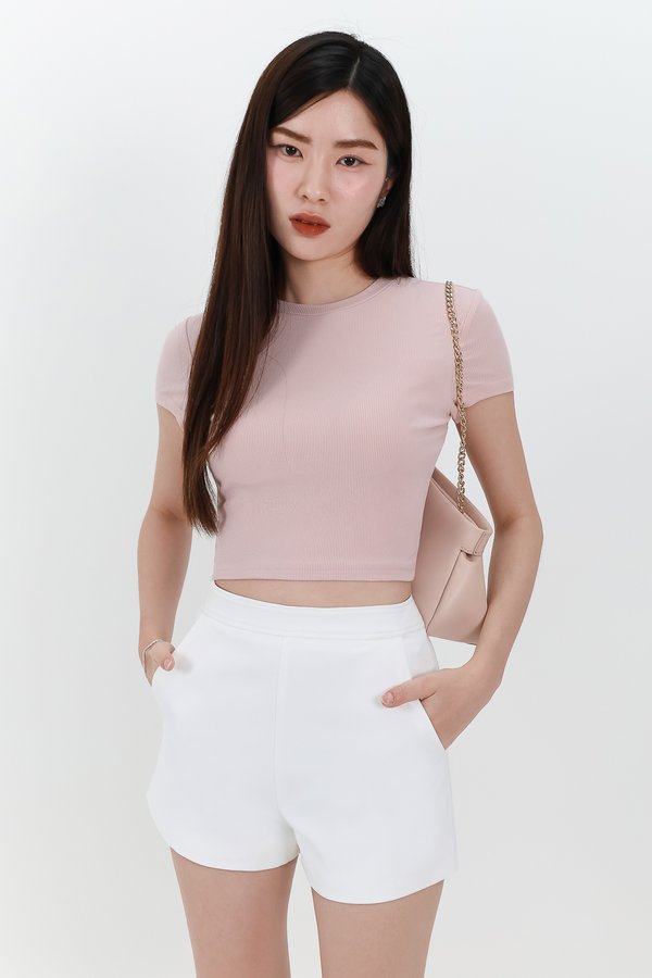 DEFECT | Brena Baby Tee in Light Pink in M