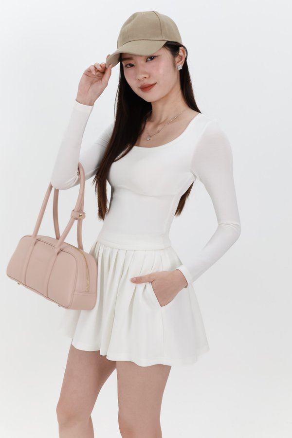 DEFECT | Carina Co-ord Sleeved Top in White in L