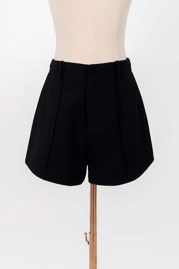 Coco Co-ord Panelled Shorts in Black