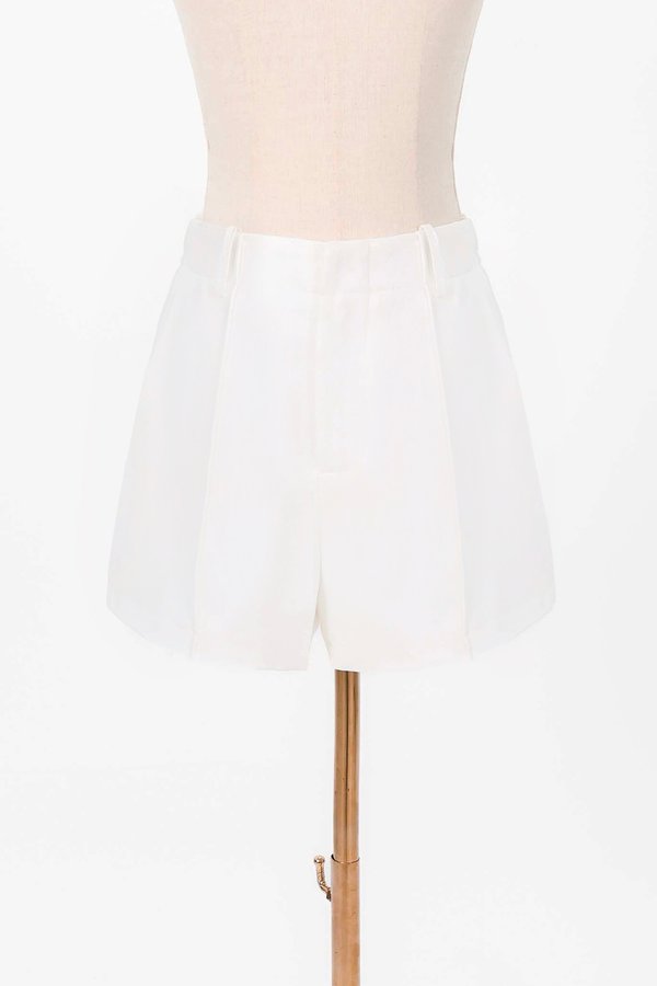 Coco Co-ord Panelled Shorts in White