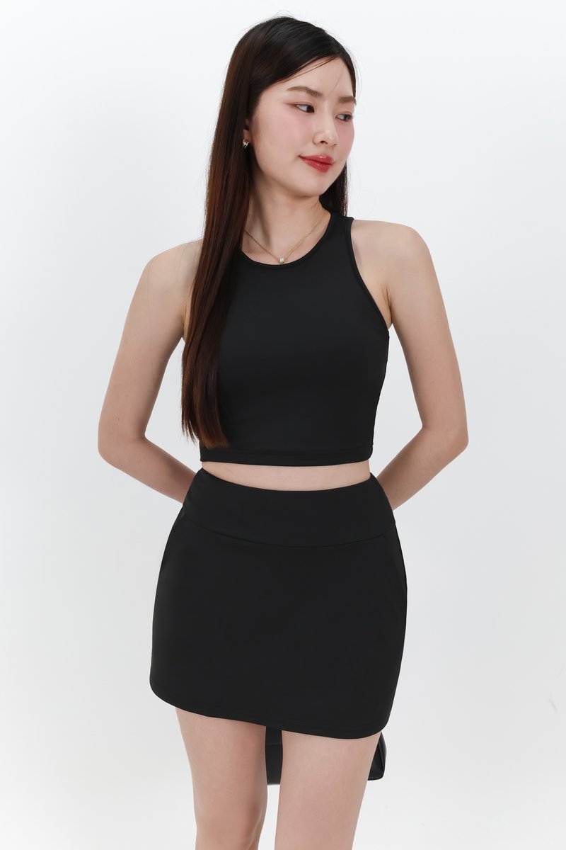 Seadra Sporty Co-ord Top in Black