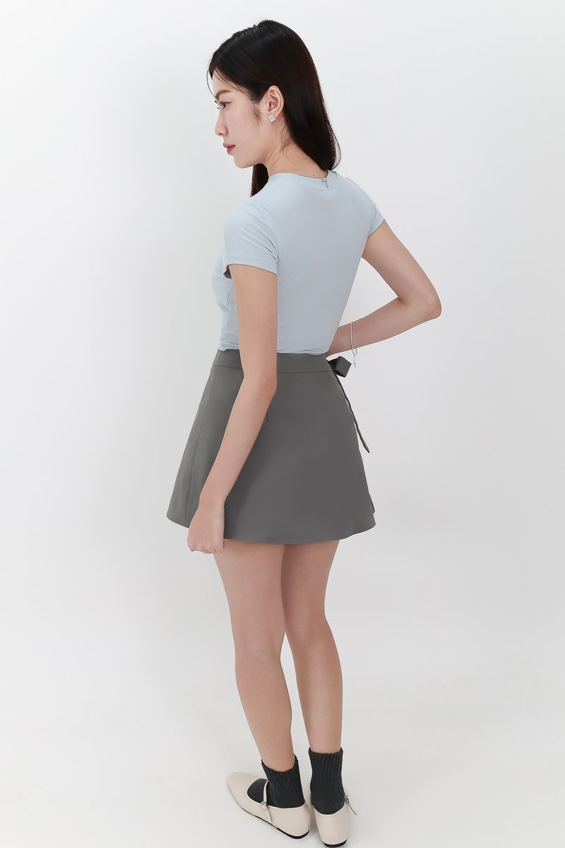 Marcelle Multi Way Shorts Skorts in Grey