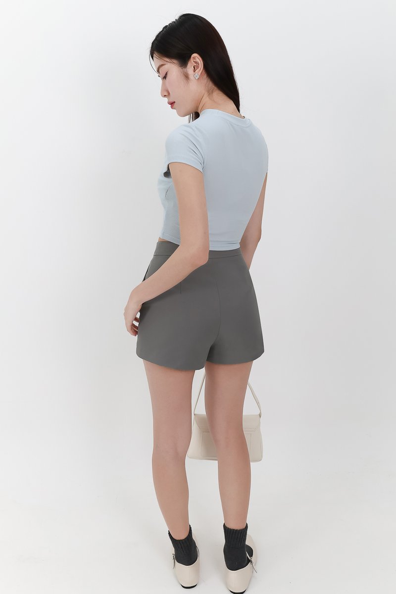Brena Baby Tee in Light Ice Blue