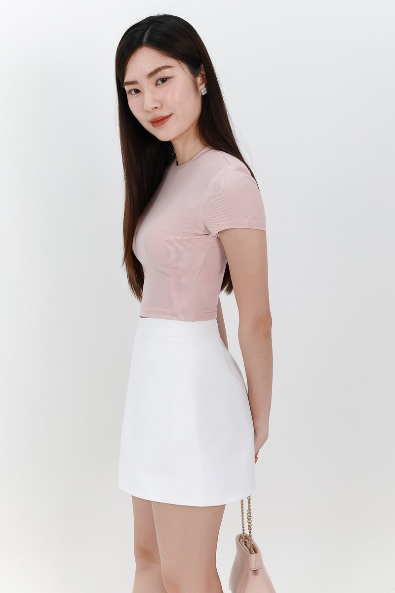 Marcelle Multi Way Shorts Skorts in White
