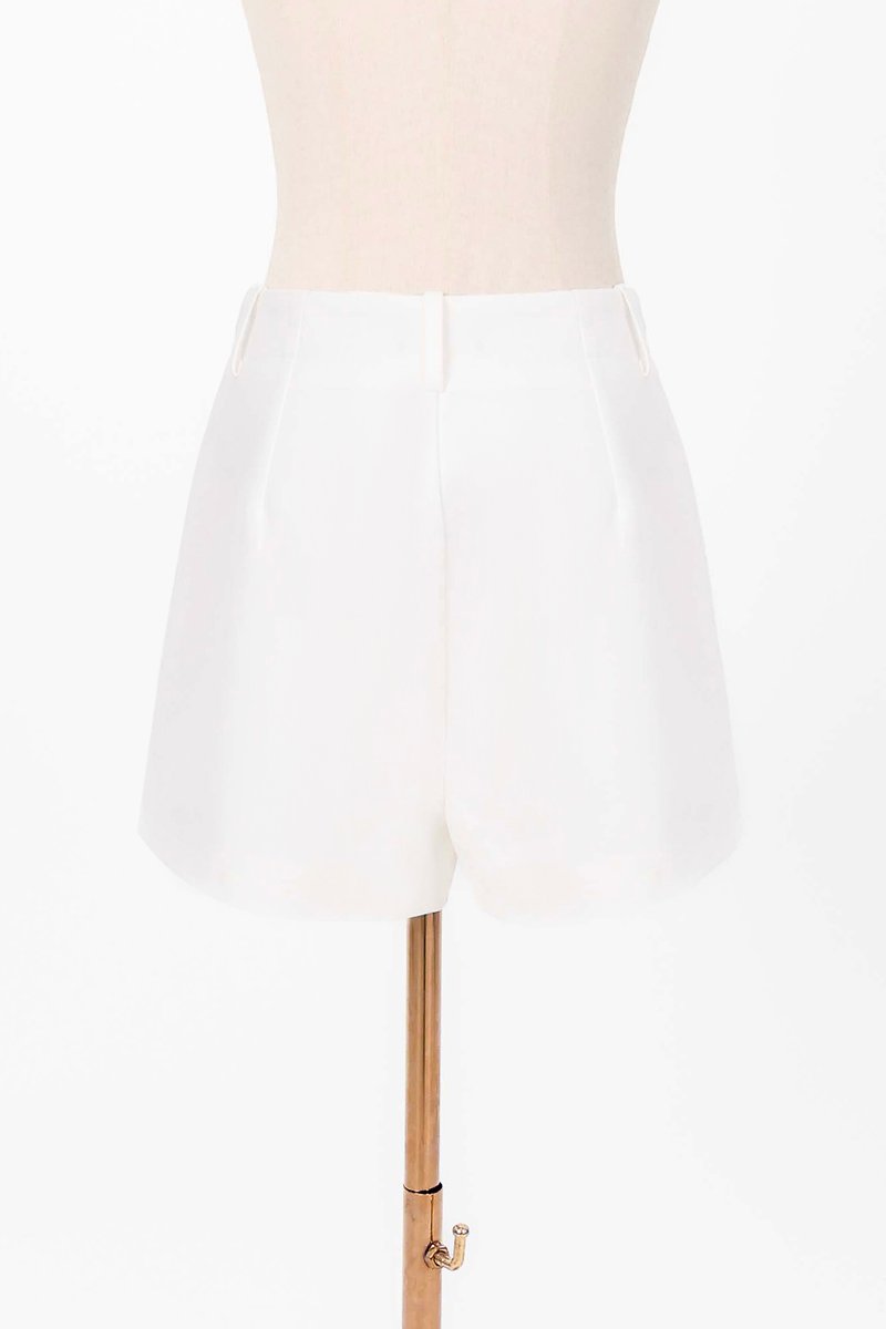Coco Co-ord Panelled Shorts in White