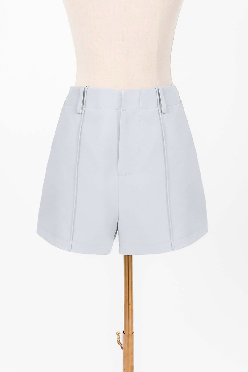 Coco Co-ord Panelled Shorts in Light Blue