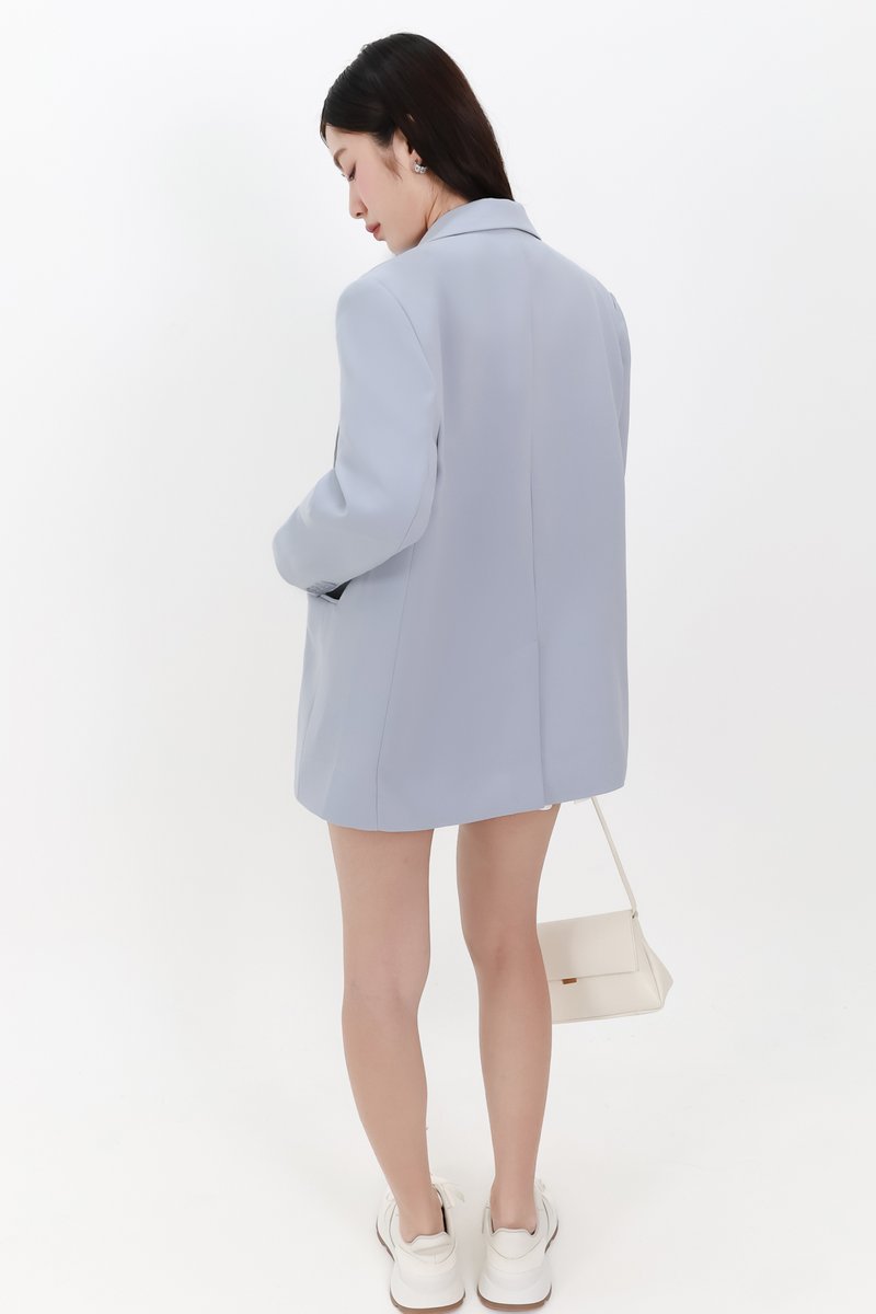 Oran Oversized Blazer in Light Blue