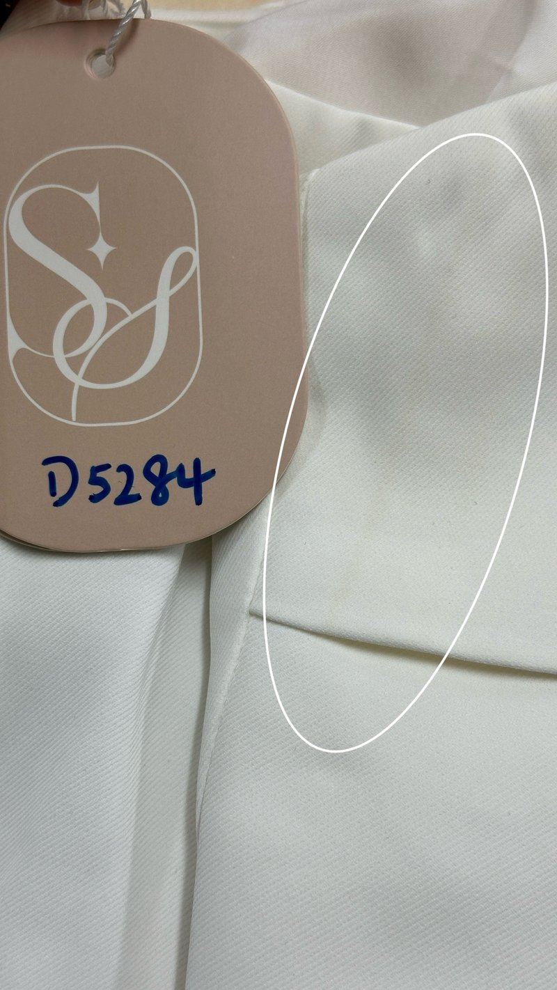 DEFECT | Caroline Co-ord Ribbon Top in White in L
