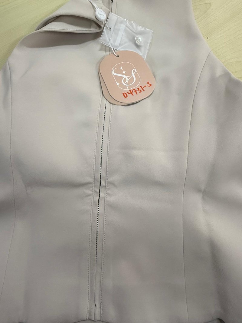 DEFECT | Clarie Co-ord Button Top in Greige in size XXS, XS, S, M, L, XL