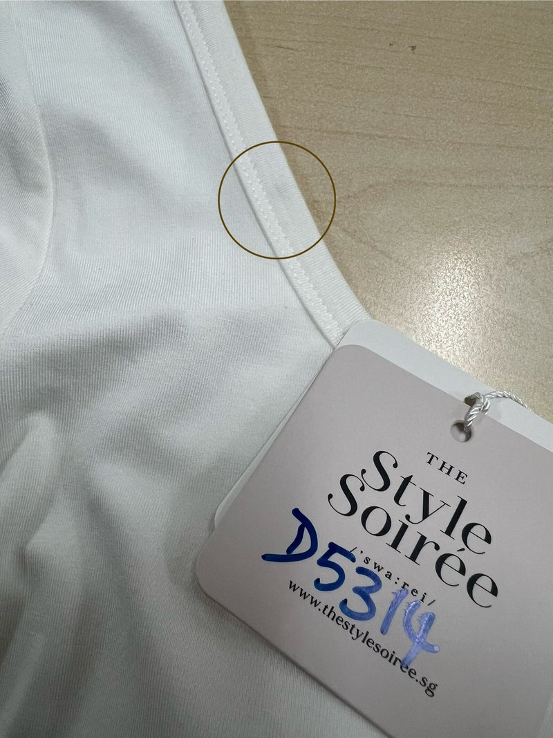 DEFECT | Leria Low Back Sleeve Top in White in XL