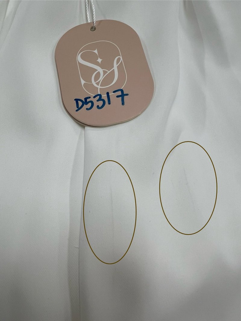 DEFECT | Theresa Trimmings Midaxi Dress in White in M DEFECT | Theresa Trimmings Midaxi Dress in White in M