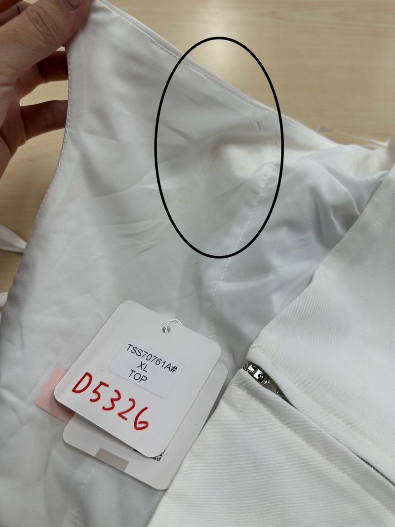 DEFECT | Cerrine Co-ord Halter Top in White in XL