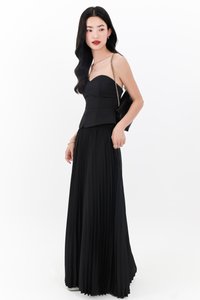 Cecelia Co-ord Set in Black ( Regular Length )