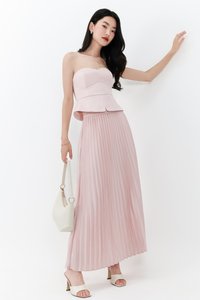 Cecelia Co-ord Set in Pastel Pink ( Petite Length )