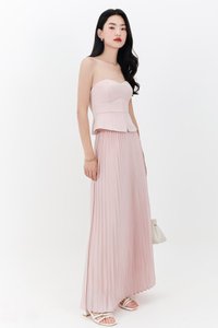 Cecelia Co-ord Set in Pastel Pink ( Regular Length )