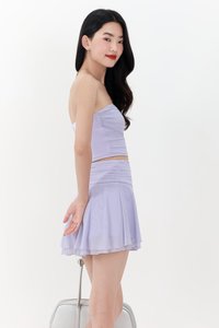 Marley Mesh Co-ord Skorts in Periwinkle Lilac