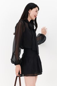 RESTOCKS | Corelia Co-ord Set in Black