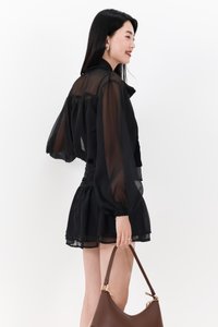 Corelia Co-ord Flutter Skorts in Black