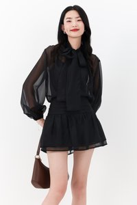 RESTOCKS | Corelia Co-ord Blouse in Black