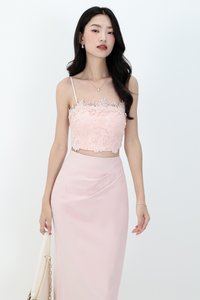 RESTOCKS | Corey Crochet Top in Soft Pastel Pink