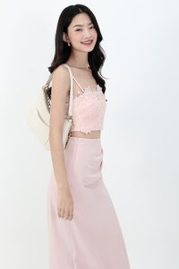 RESTOCKS | Corey Crochet Top in Soft Pastel Pink