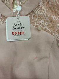 DEFECT | Lexi Lace Cheongsam Co-ord Top in Light Pink in XS