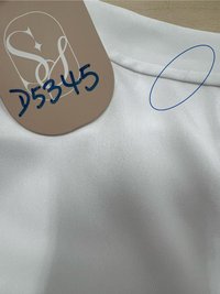 DEFECT | Men Collared Satin Shirt in White in S