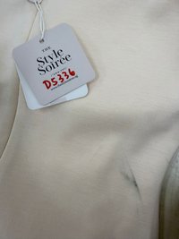 DEFECT | Rianne Ruched Midi Dress in Cream in M