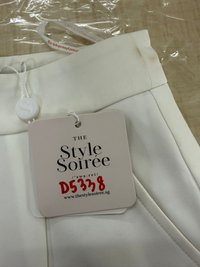 DEFECT | Heather High Waist Shorts in White in XXS