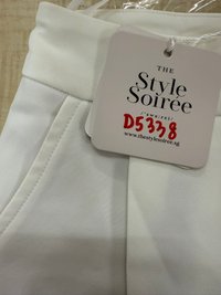 DEFECT | Heather High Waist Shorts in White in XXS