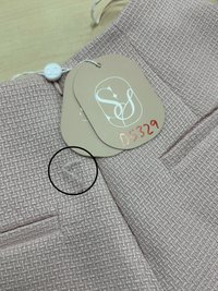 DEFECT | Tessia Tweed Co-ord Shorts in Light Pink in XXS