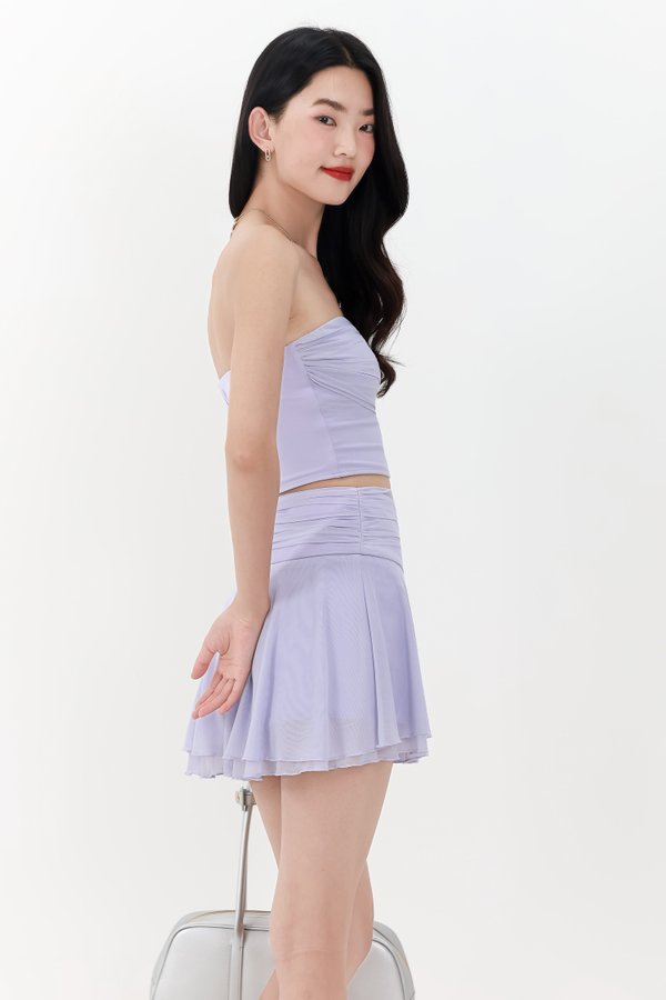 Marley Mesh Co-ord Skorts in Periwinkle Lilac