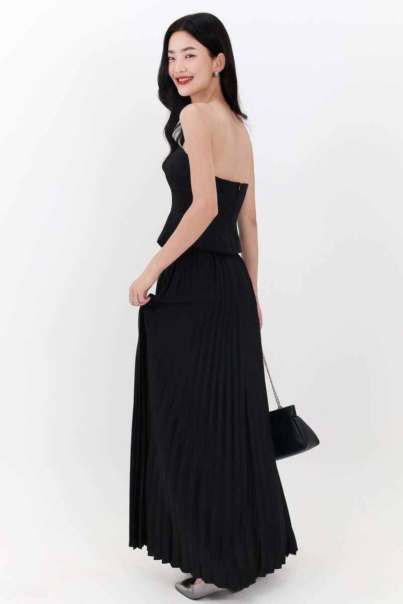 Cecelia Co-ord Set in Black ( Regular Length )