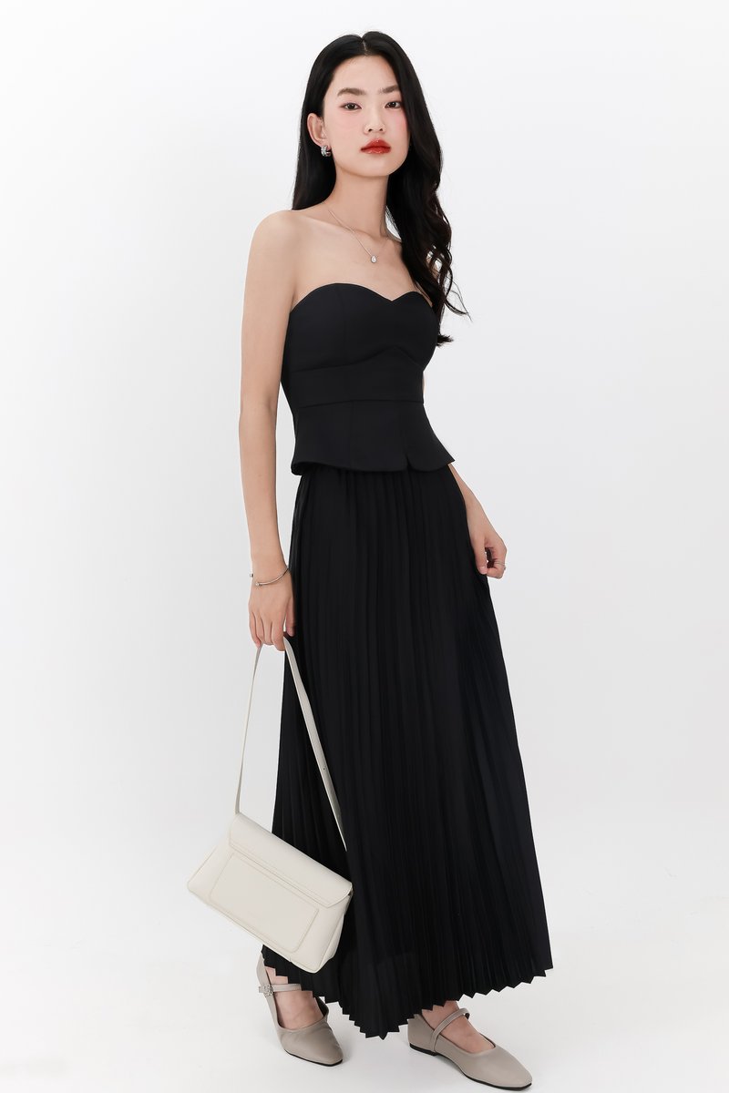 RESTOCKS | Cecelia Co-ord Set in Black ( Petite Length )