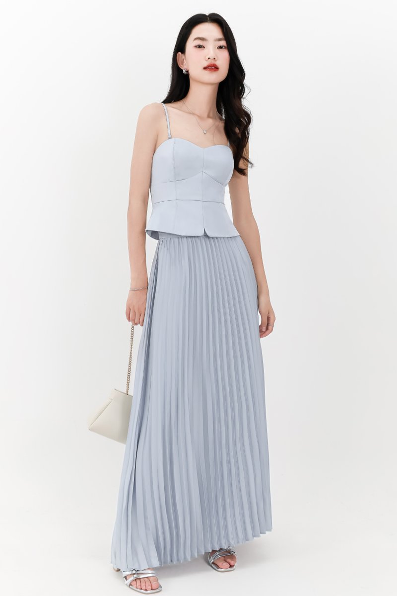 Cecelia Co-ord Set in Light Blue ( Regular Length )