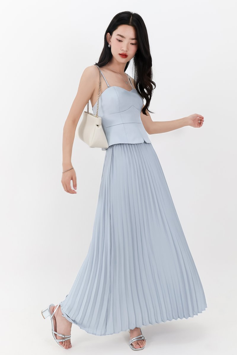 Cecelia Co-ord Set in Light Blue ( Petite Length )